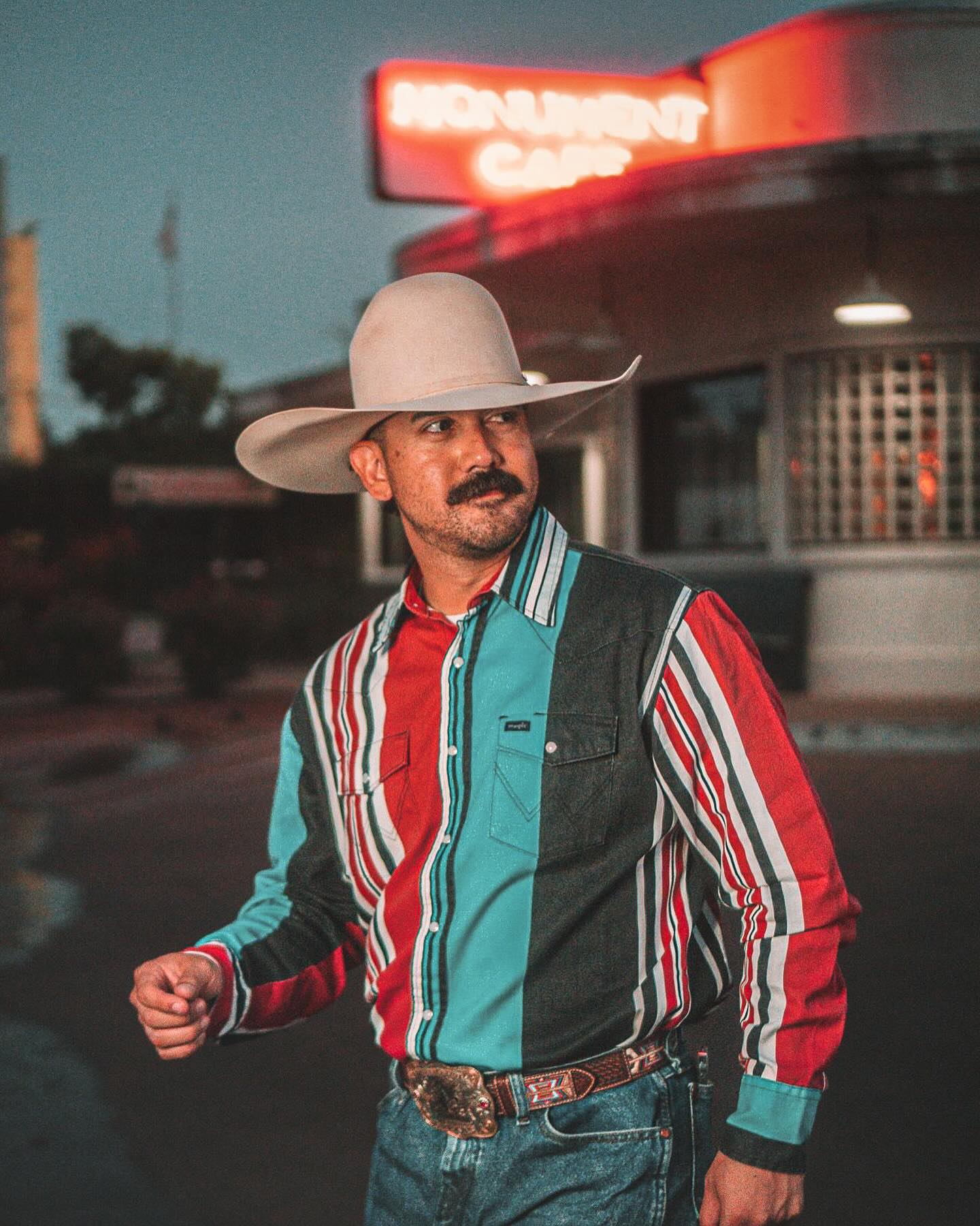 Vintage Inspired Wrangler Brushpopper Shirt, Primary Red - Size: LARGE