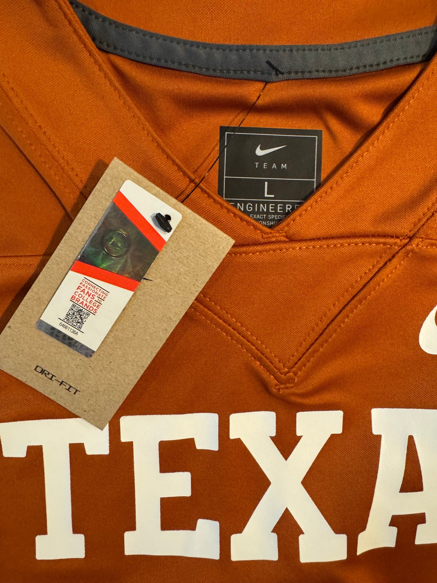 UT Austin #1 Nike Game Jersey Size Large