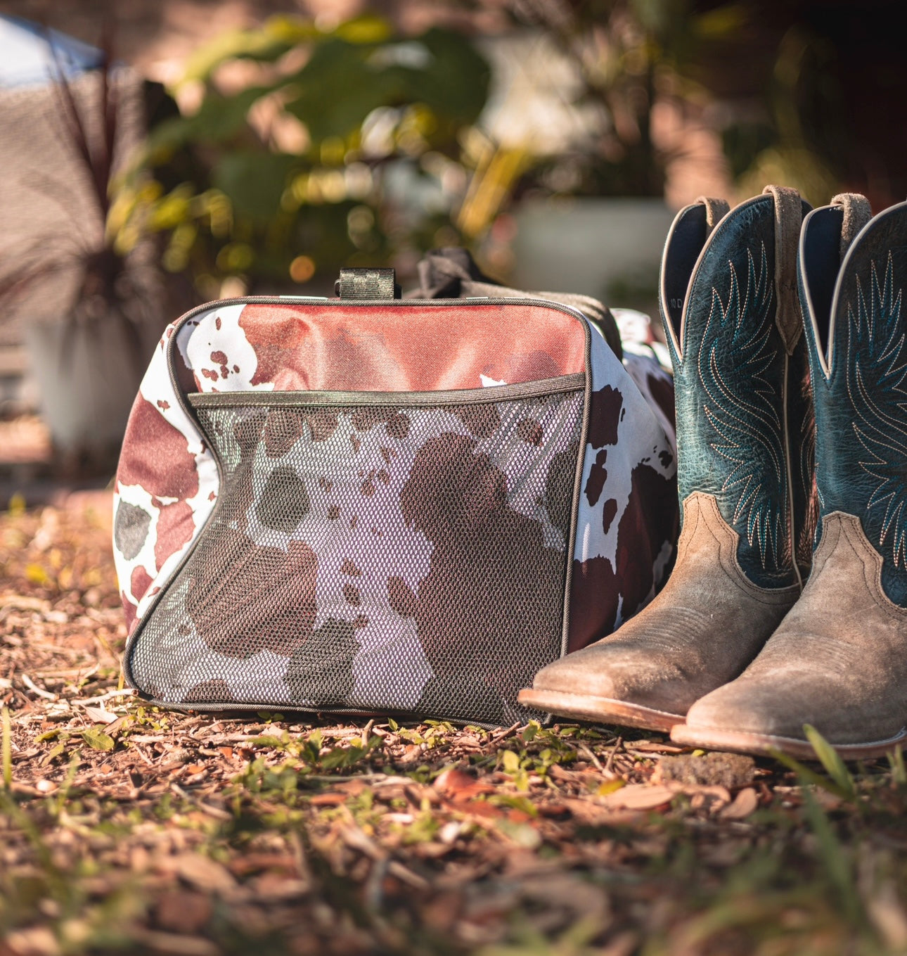 Cowprint Duffle Bag (Large)
