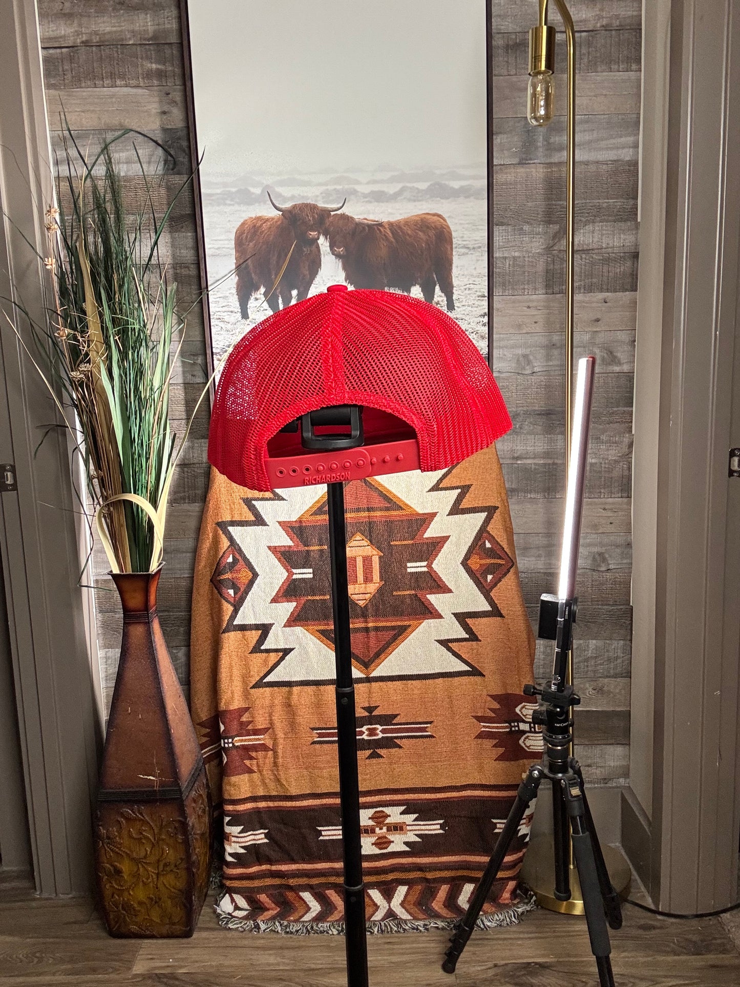 Cooper Scruggs Bucking Bulls Trucker Cap Snapback - Red