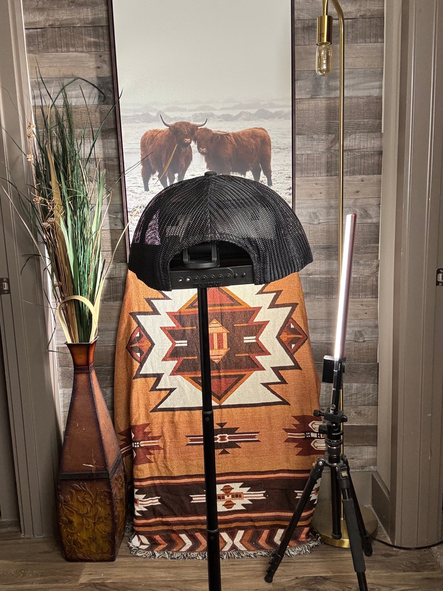 Cooper Scruggs Bucking Bulls Trucker Cap Snapback - Black/White