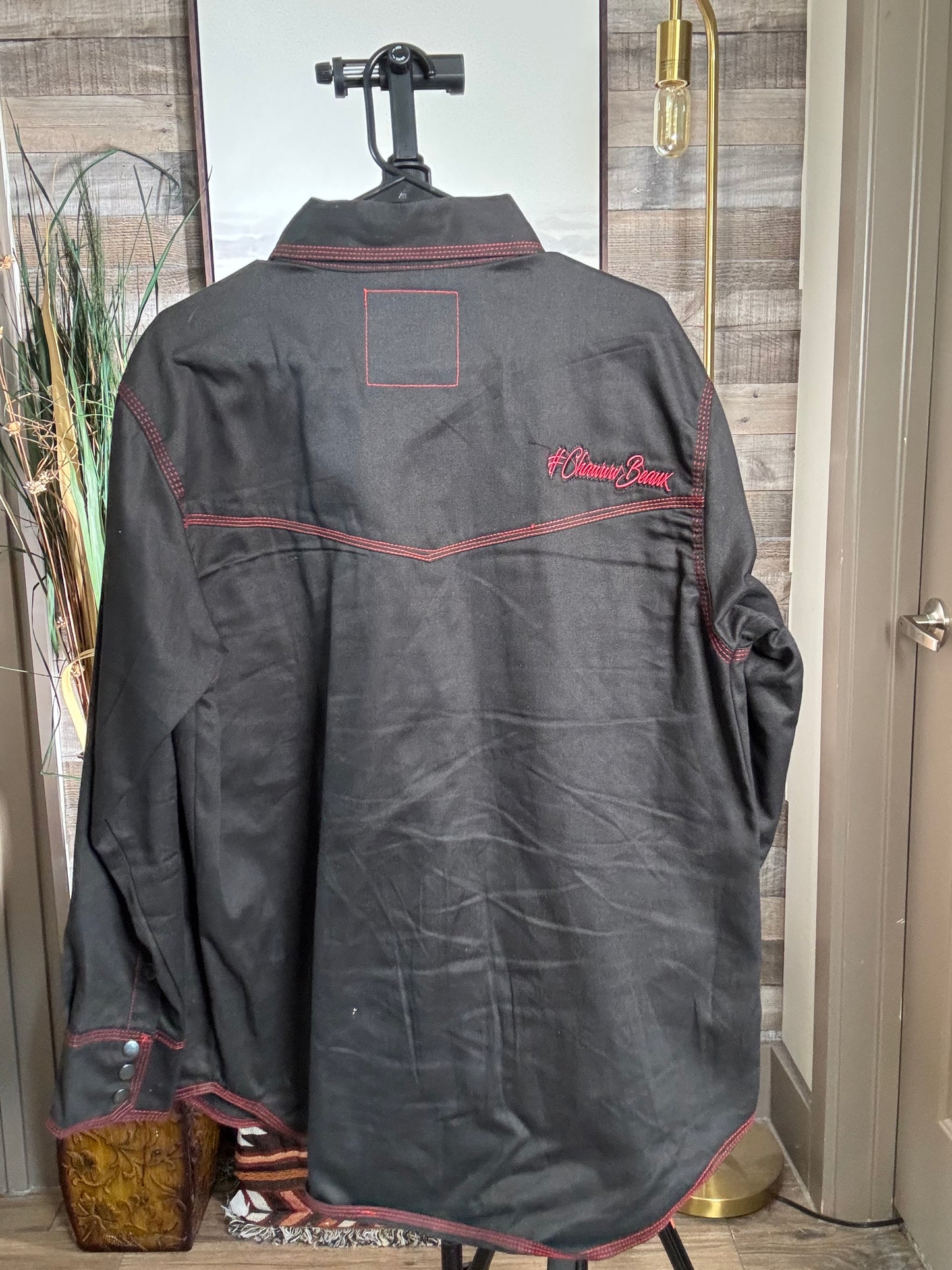 Hubcap Welding Co. FR Shirt - Black w/Red stitching, Size: LARGE