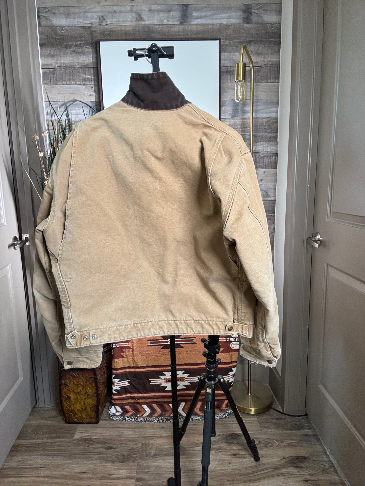 Vintage Carhartt Detroit Jacket "LABATT" stitched - Brown, Size: LARGE