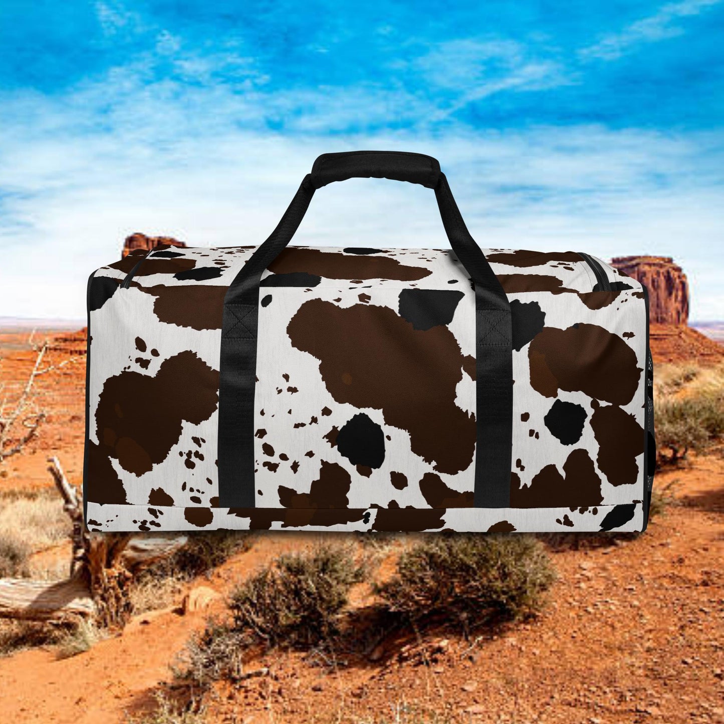 Cowprint Duffle Bag (Large)
