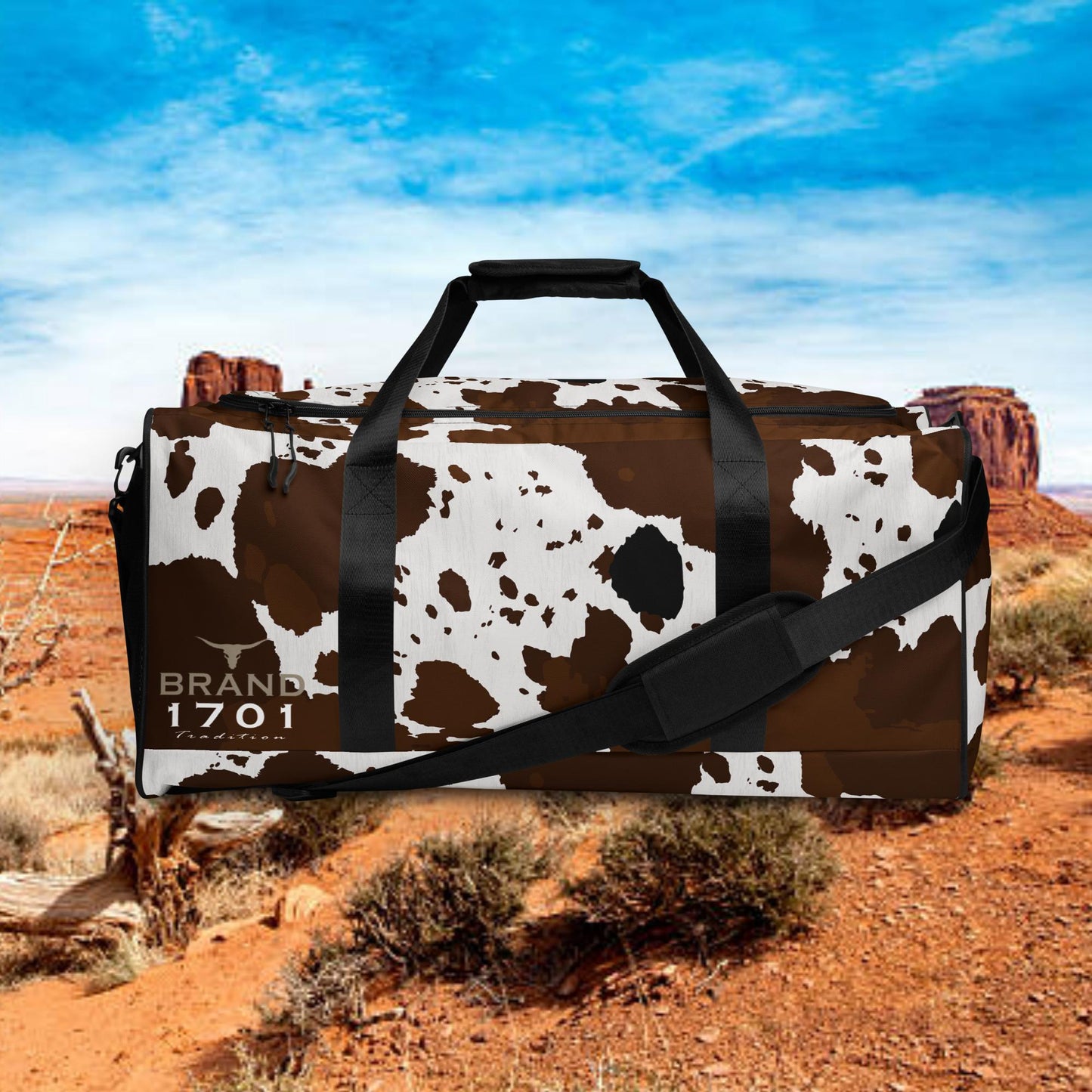 Cowprint Duffle Bag (Large)