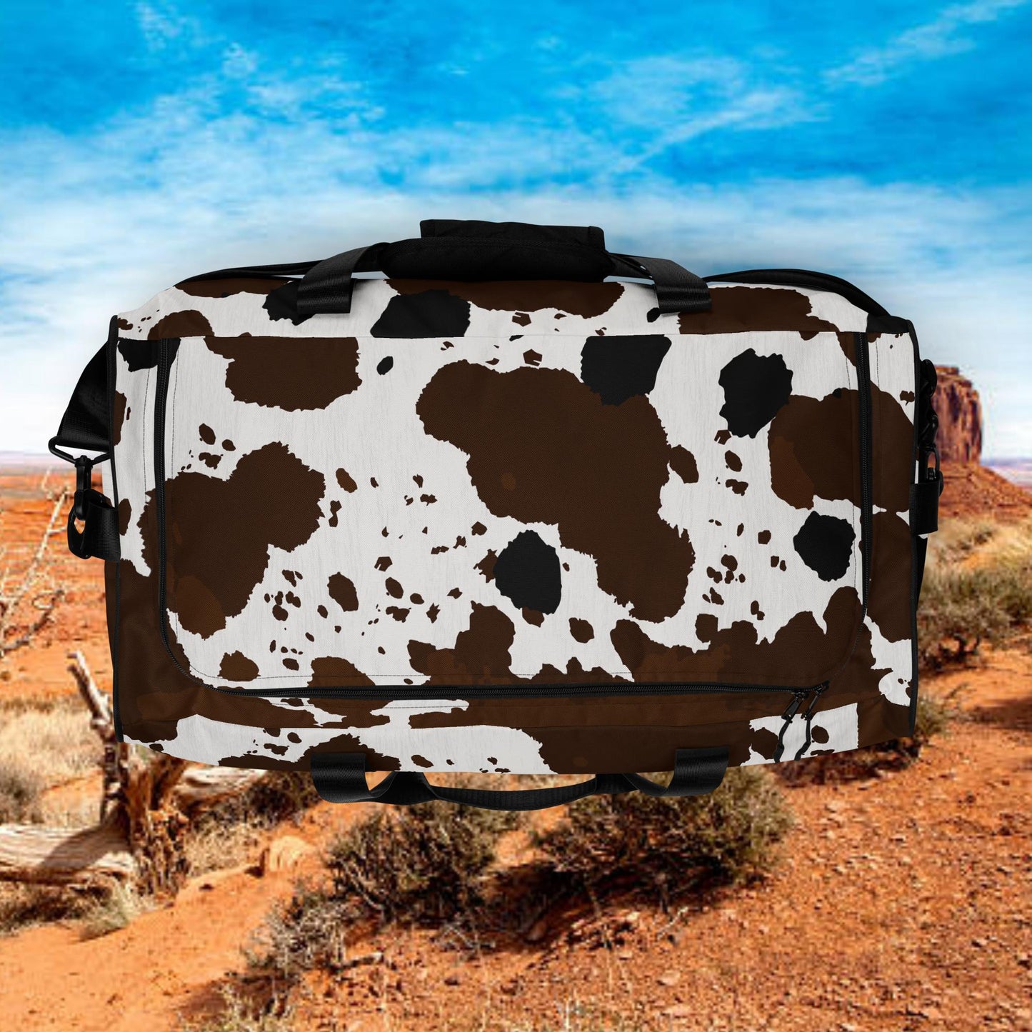 Cowprint Duffle Bag (Large)