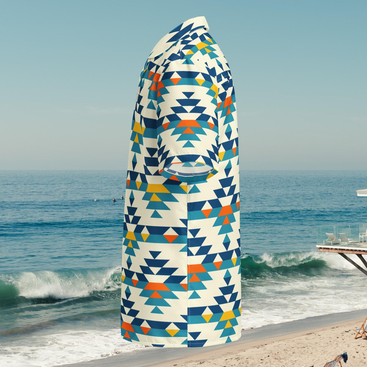 Aztec Print button down