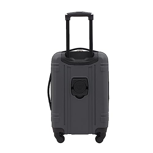 Wrangler Astral Hardside Luggage, Dark Shadow, 20-Inch Carry-On