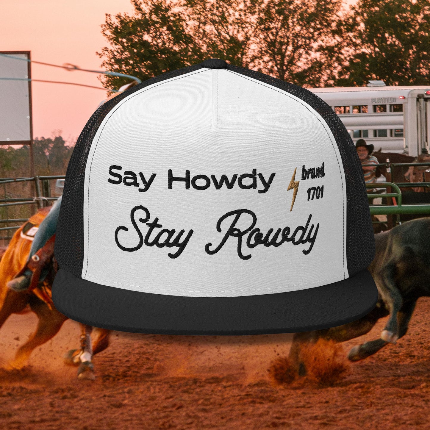 Stay Rowdy Cap (Black Text)