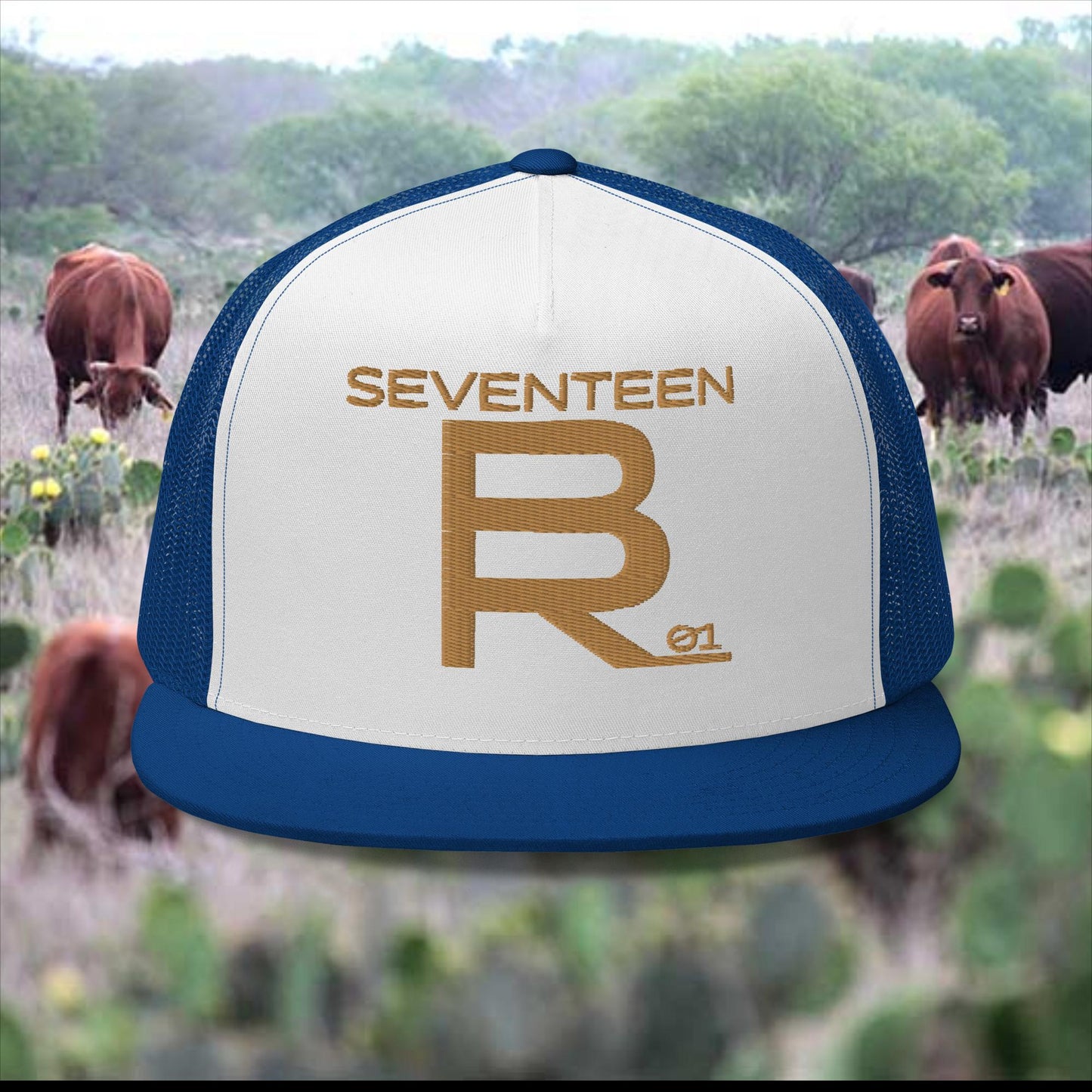 The Brand Trucker Cap (gold stitch)