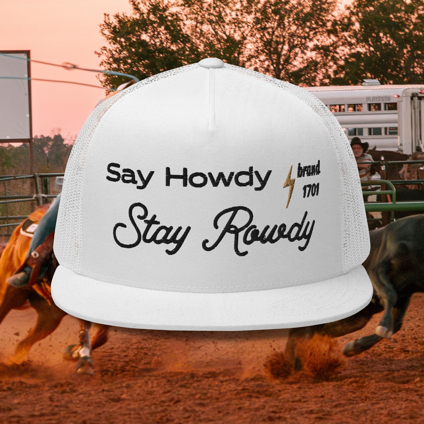 Stay Rowdy Cap (Black Text)