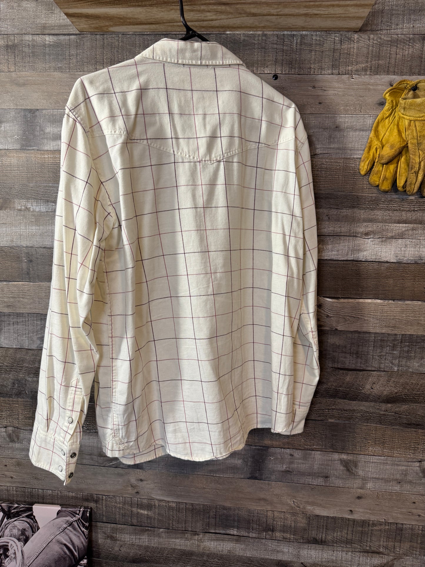 Blue Ranchwear Pearl Snap LARGE