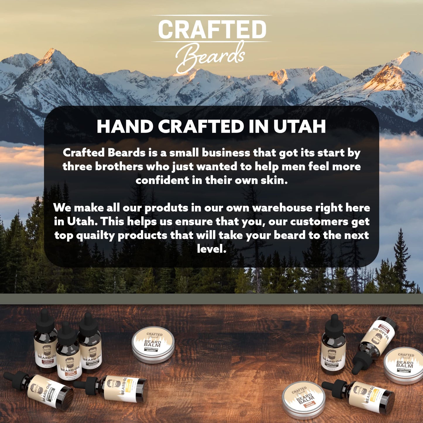 Beard Oil by Crafted Beards - Beard Oil Conditioner - Leave Your Beard Feeling Amazing - All Natural Ingredients - No Residue - Mustache Oil - 1oz - Made in the USA (Unscented)