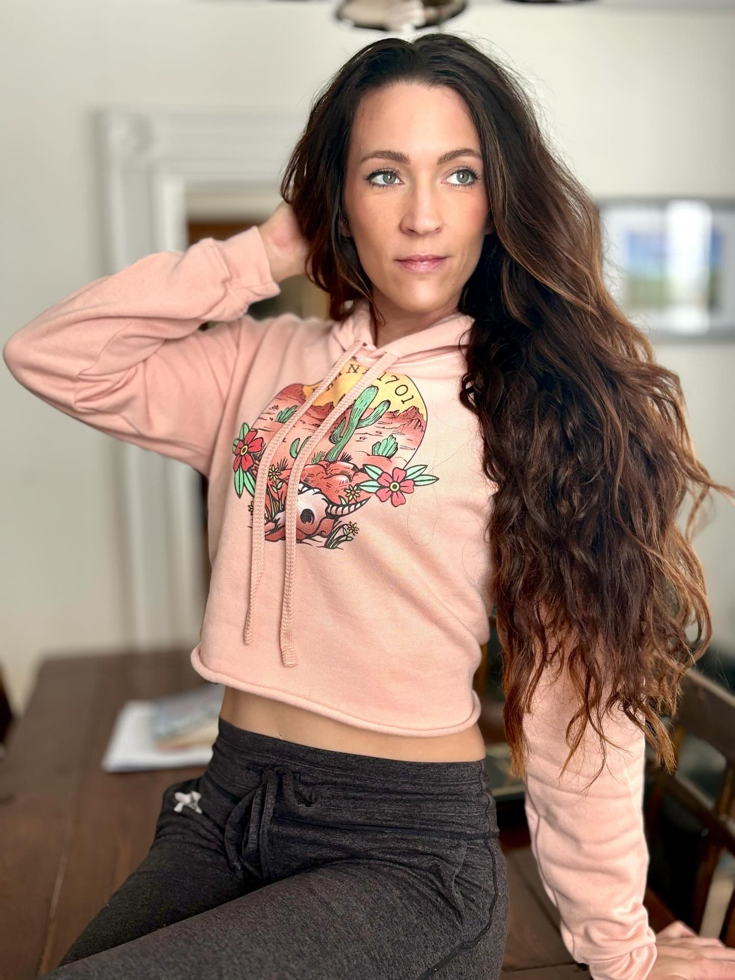 Desert Darlin Crop Hoodie