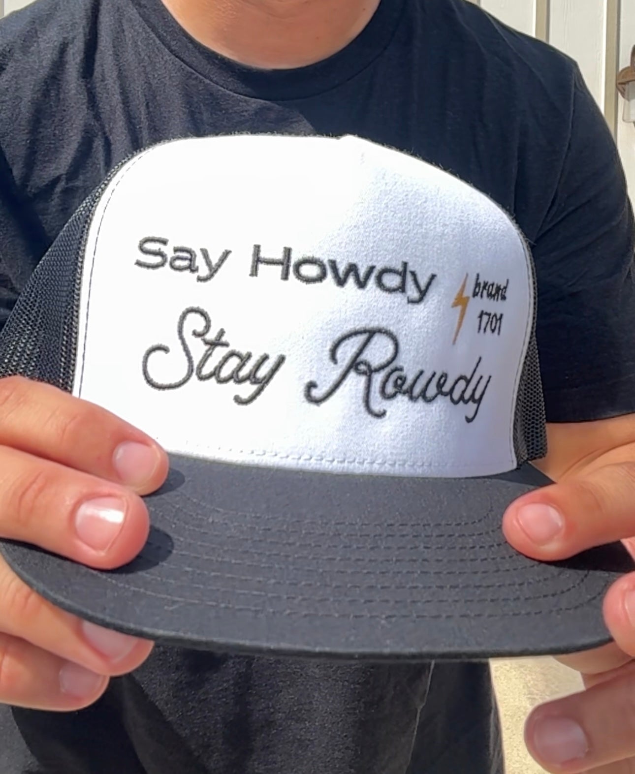 Stay Rowdy Cap (Black Text)