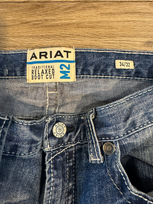 Ariat M2 Relaxed Boot Cut Jeans Men's Size 34 x 32