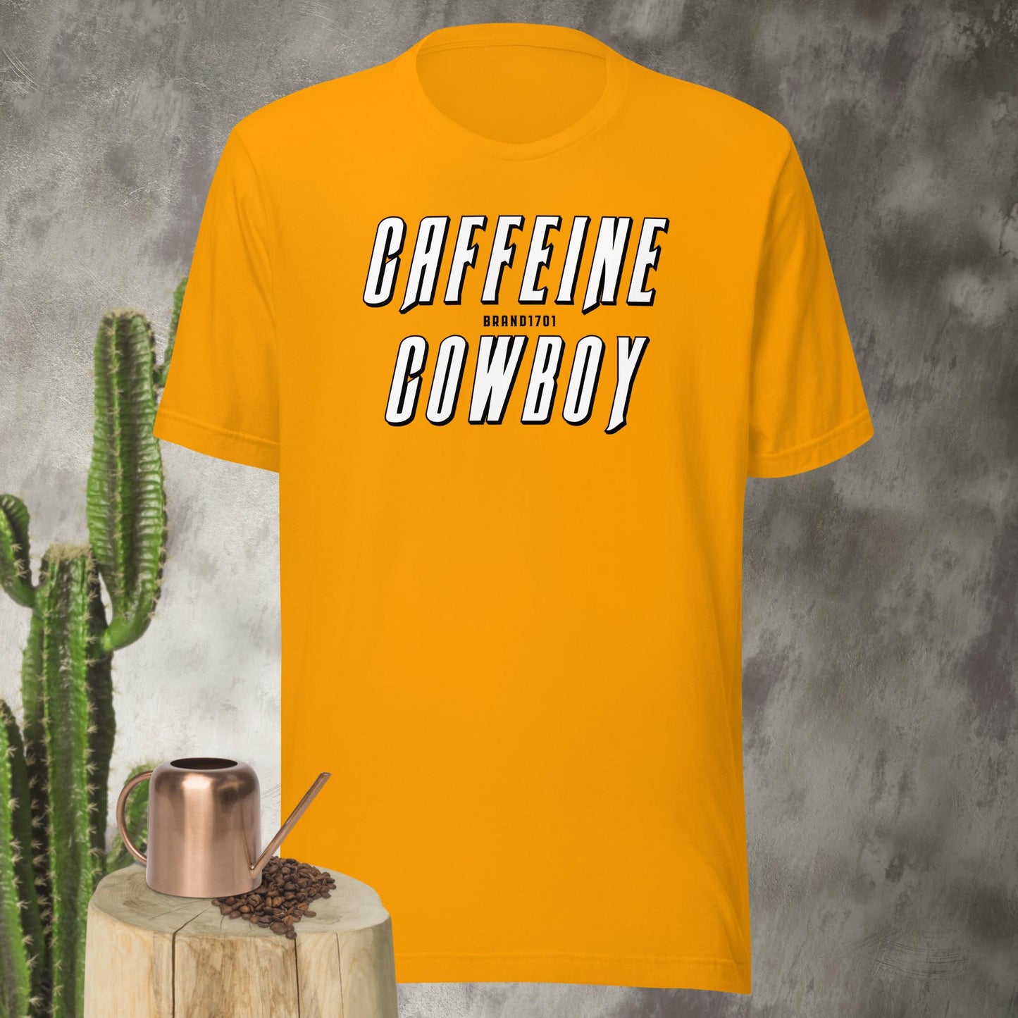 Caffeine Cowboy Text Tee