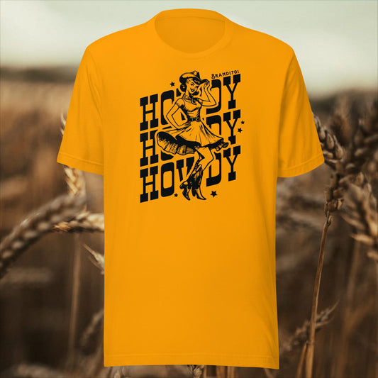 Howdy (black) Tee