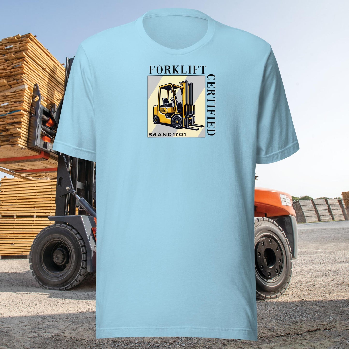 Forklift Certified Tee (black text)