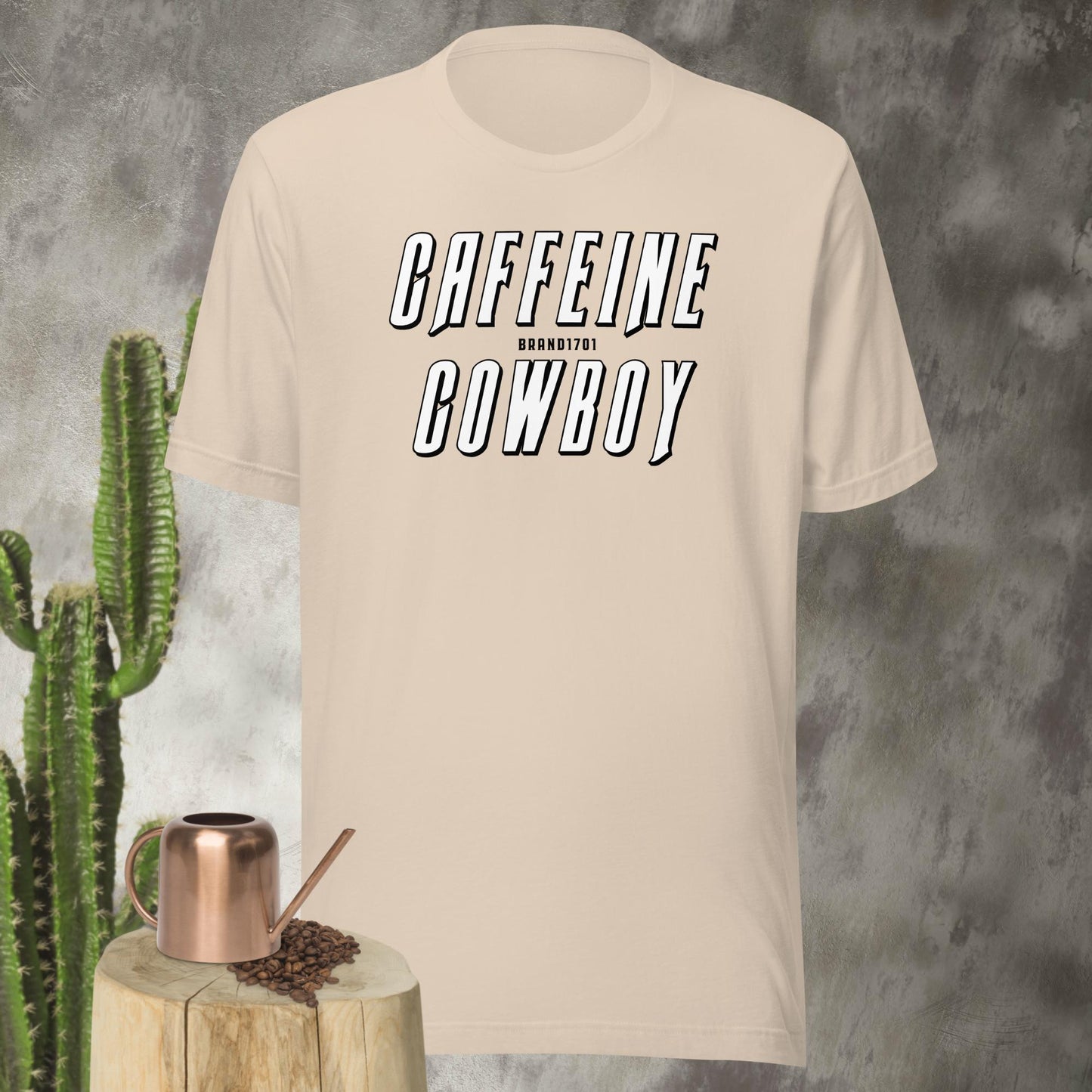 Caffeine Cowboy Text Tee