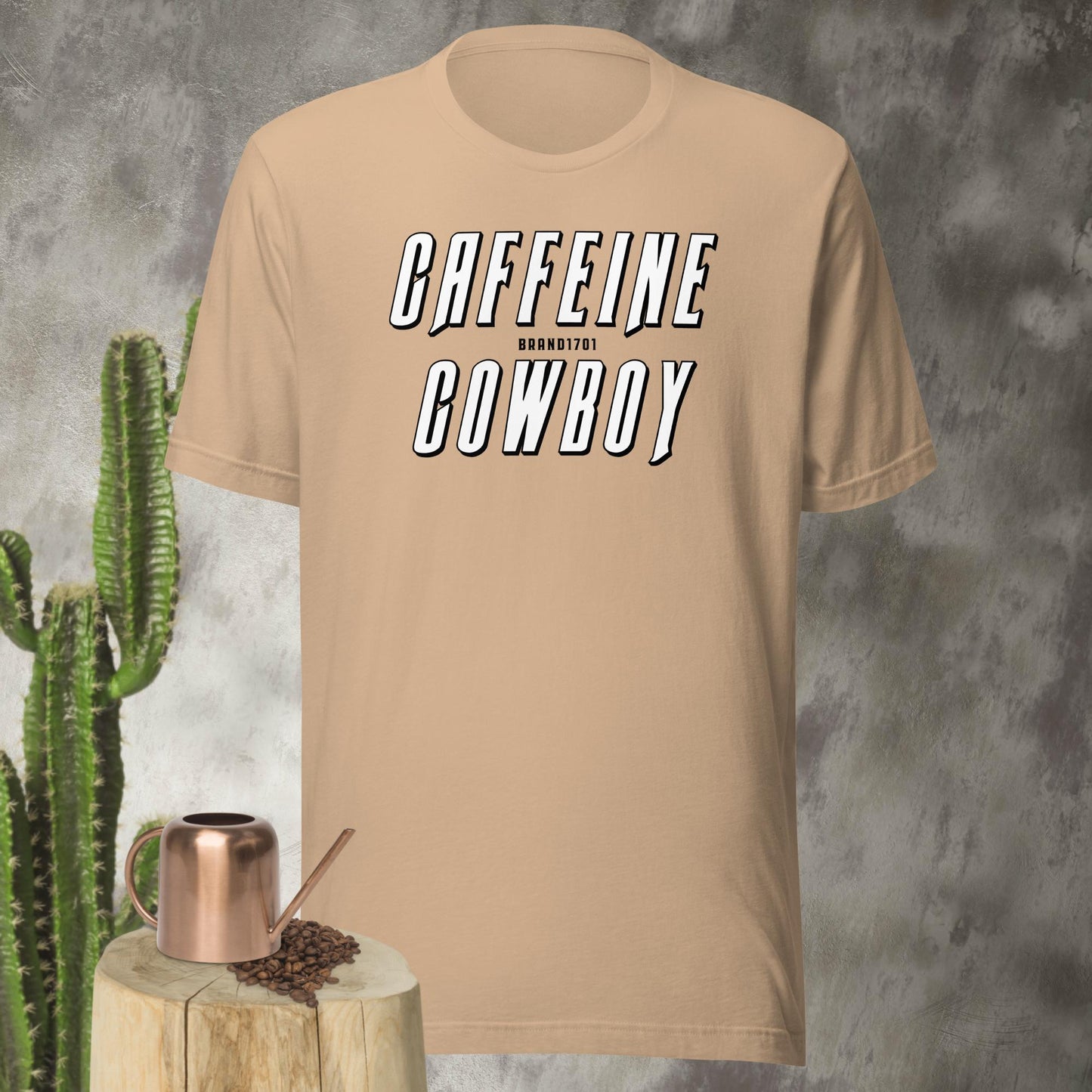 Caffeine Cowboy Text Tee