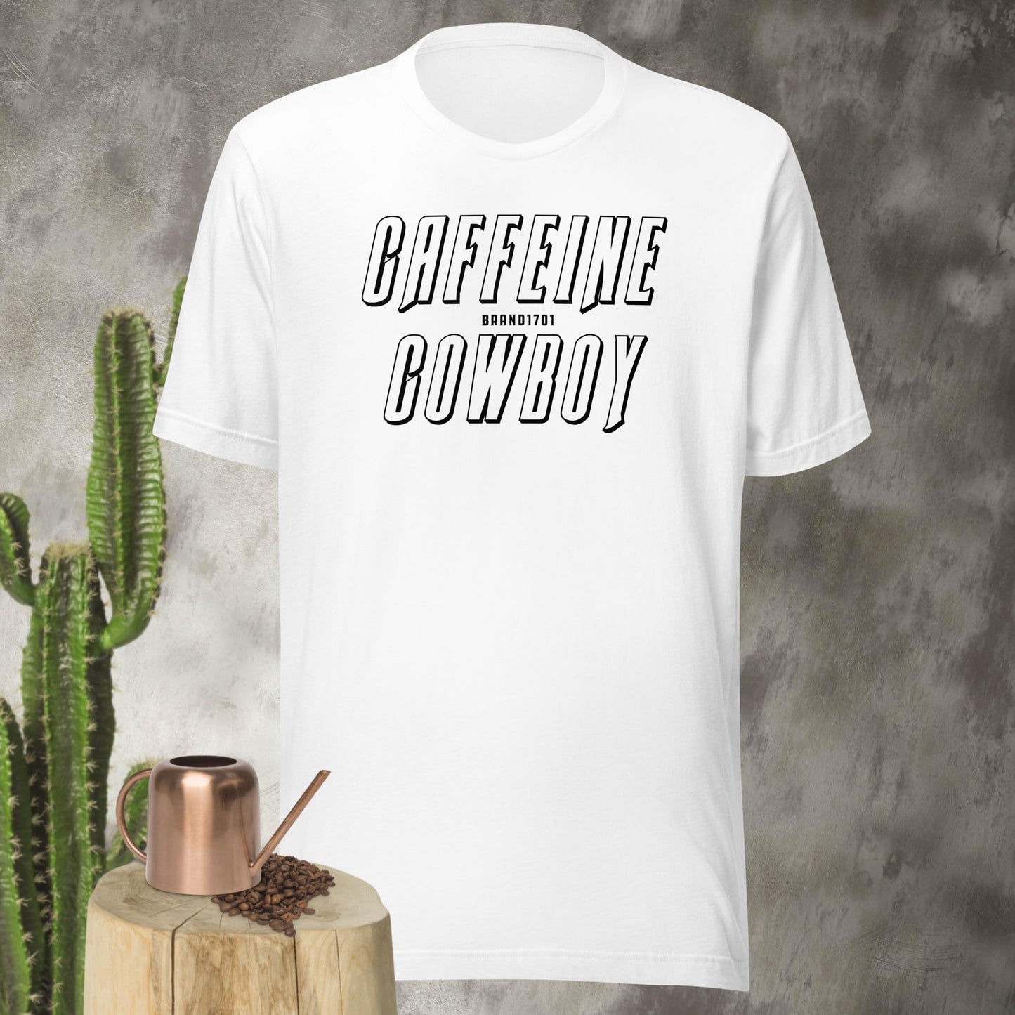 Caffeine Cowboy Text Tee